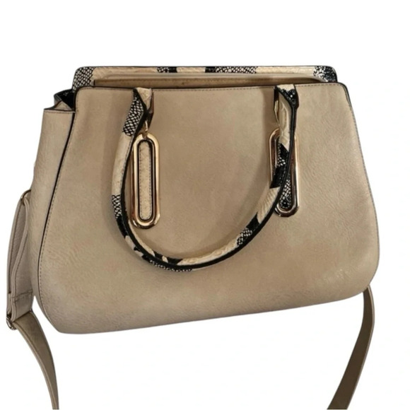 Aldo Beige tan handbag with handles - Picture 1 of 6